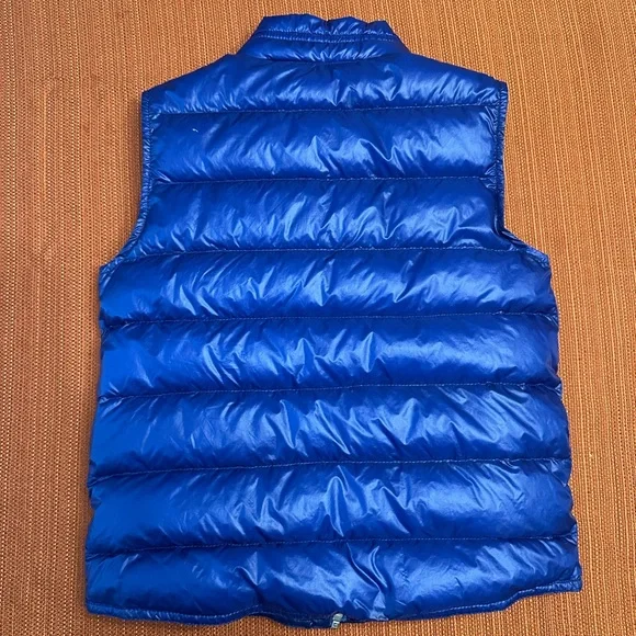 Blue Puffer Vest for Kids by Moncler - Picture 2 of 7